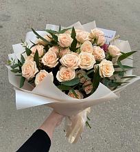 Букет Кремовые розы Латте #REPLACE_PRED# Кривандино