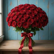Букет Красные розы Блэк Меджик в Кривандино