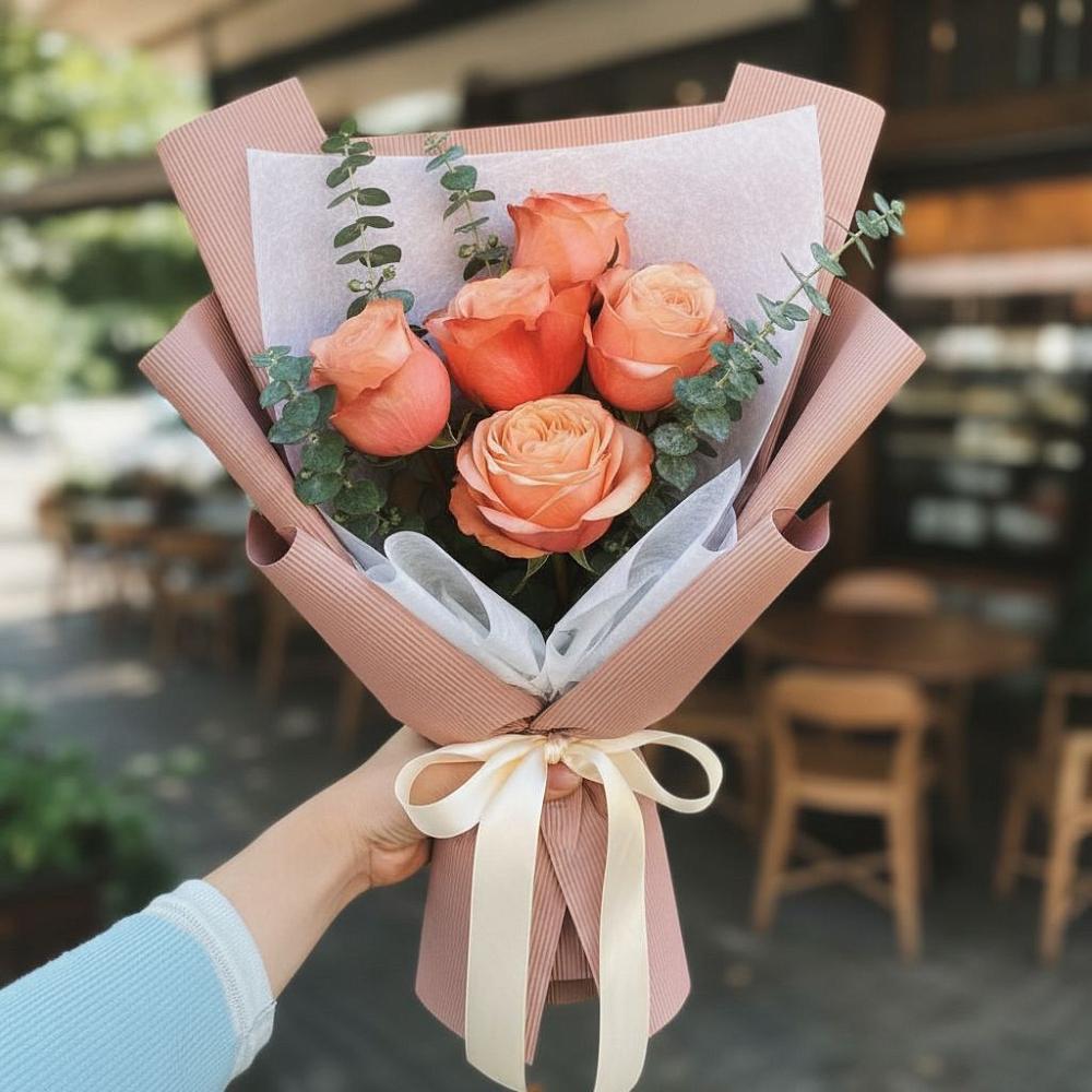 Букет цветов из: Розы в Кривандино