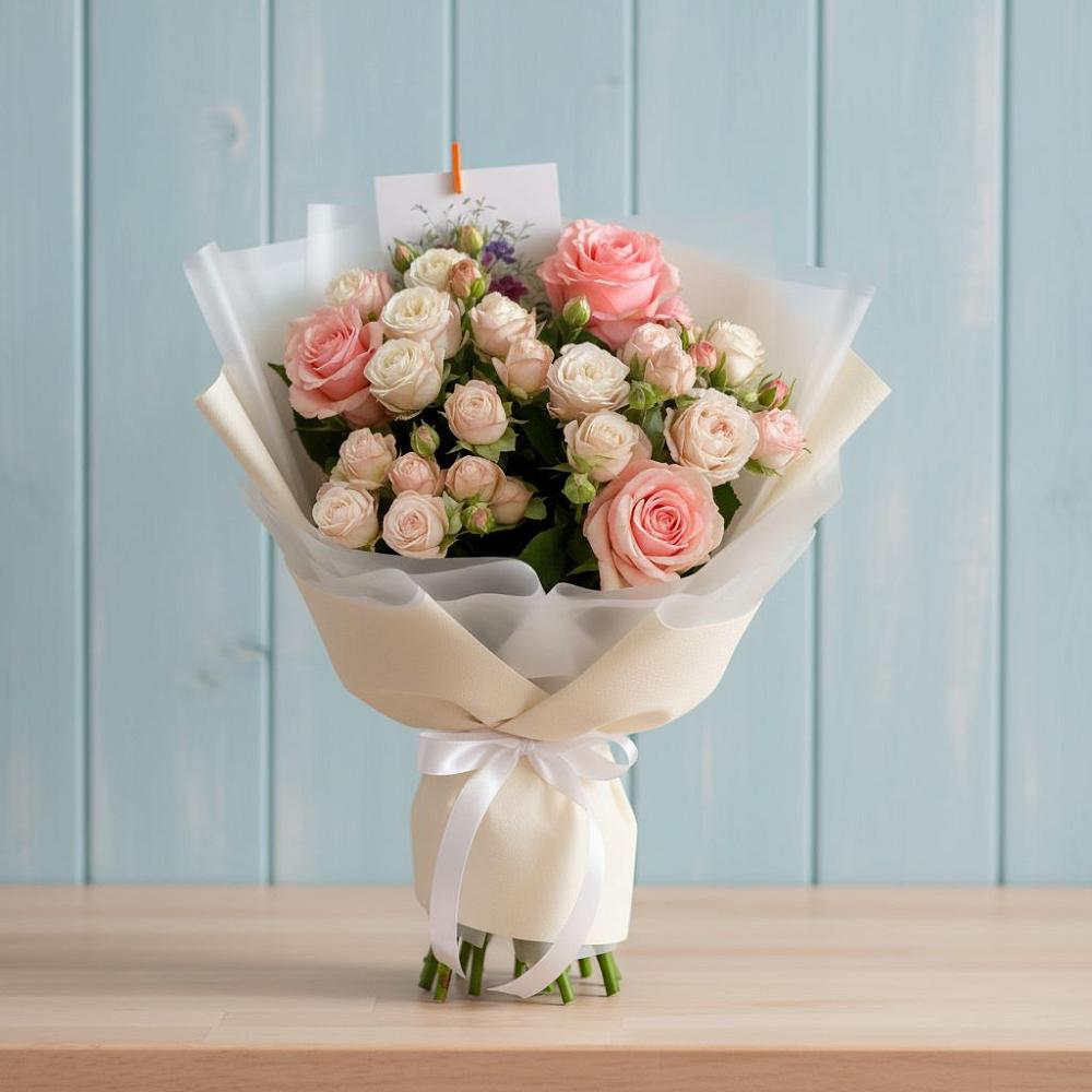 Букет цветов из: Розы в Кривандино