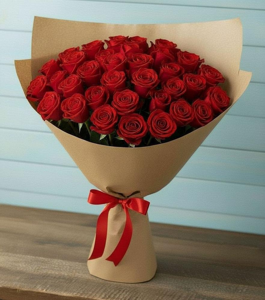 Букет Красные розы Милано в Кривандино