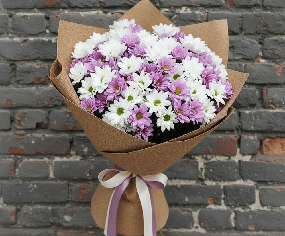 Букет цветов из: Хризантемы в Кривандино