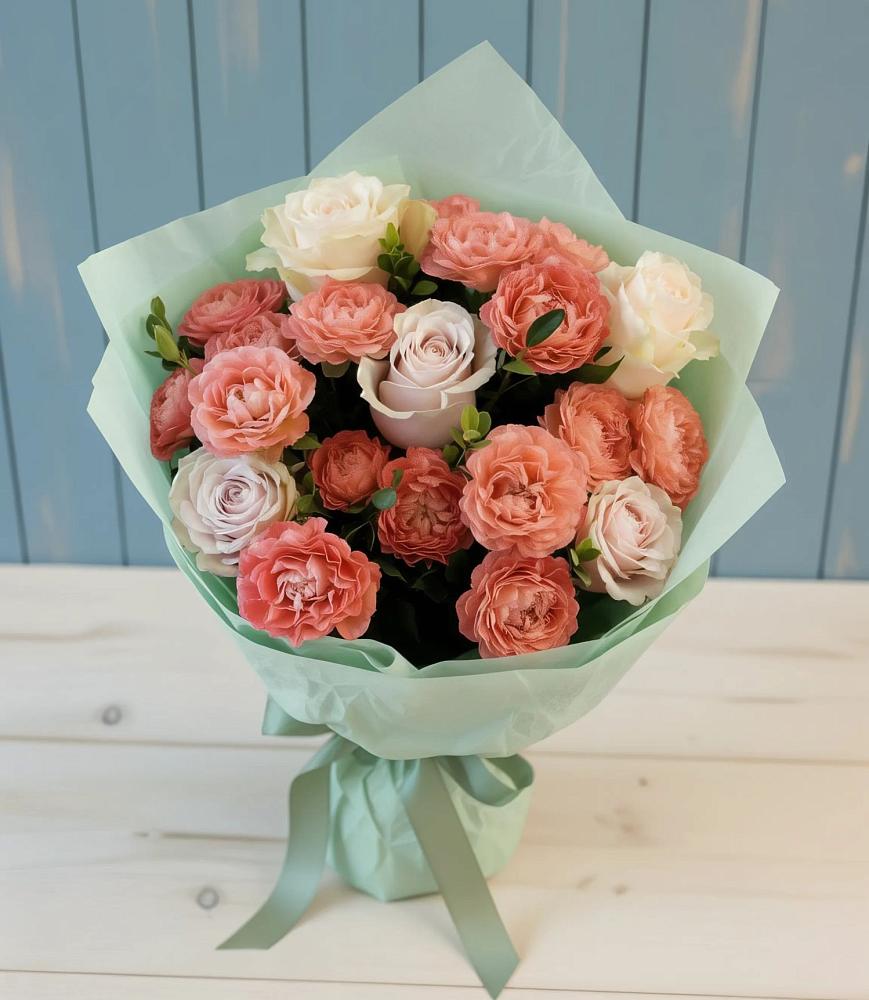 Букет цветов из: Розы в Кривандино