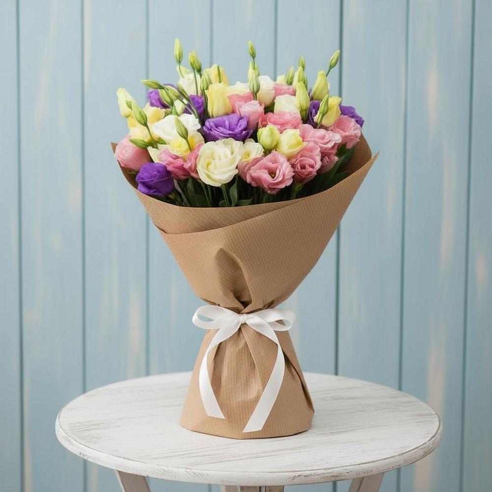 Букет цветов из: Лизиантусы в Кривандино