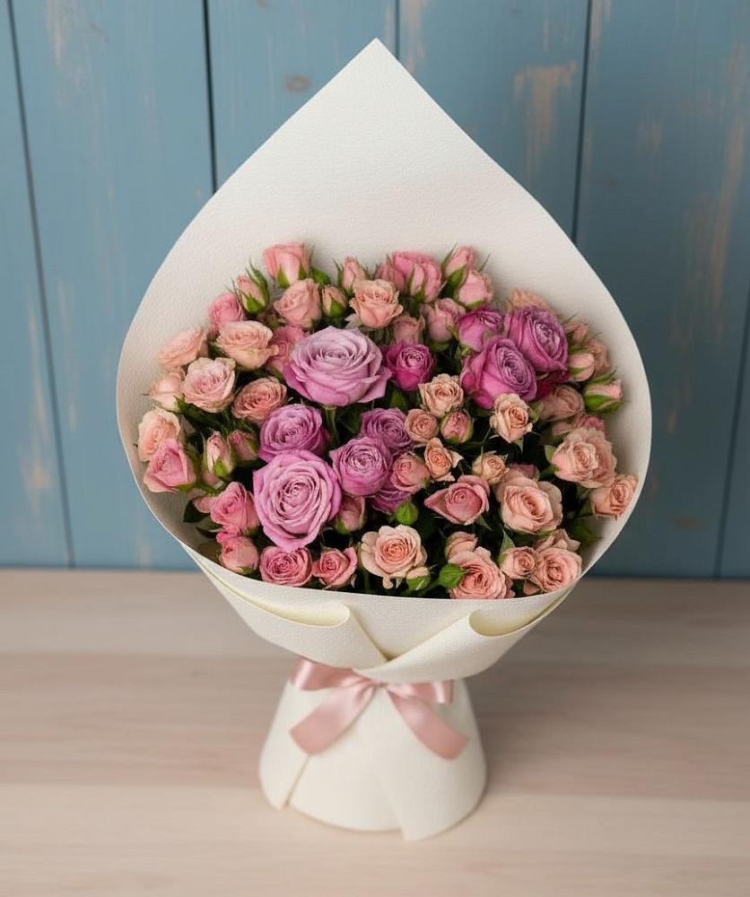 Букет цветов из: Розы в Кривандино