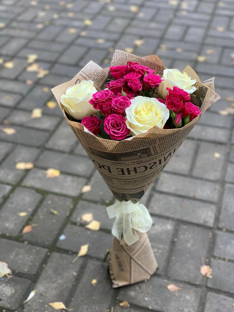 Букет цветов из: Розы в Кривандино