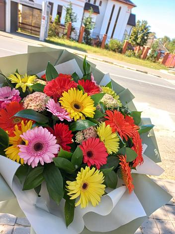 Букет цветов из: Герберы в Кривандино