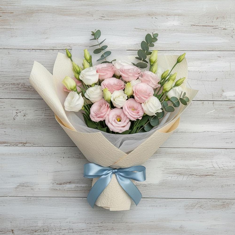 Букет цветов из: Лизиантусы в Кривандино