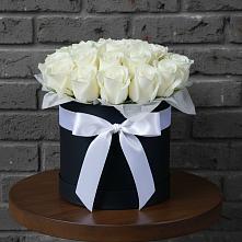 Цветочная композиция из Розы в шляпной коробке в Кривандино